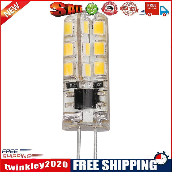 2W 2835SMD G4 LED Lamp AC220V-240V Silicone 24LEDs Replace Bulb (Warm White