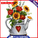 Sunflower Spray Full Round Drill Mosaic Diamond Painting Picture of Rhinestone