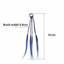 Colorful Hair Extension Headband Wig Ponytail Hair Ornament Rubber Bands