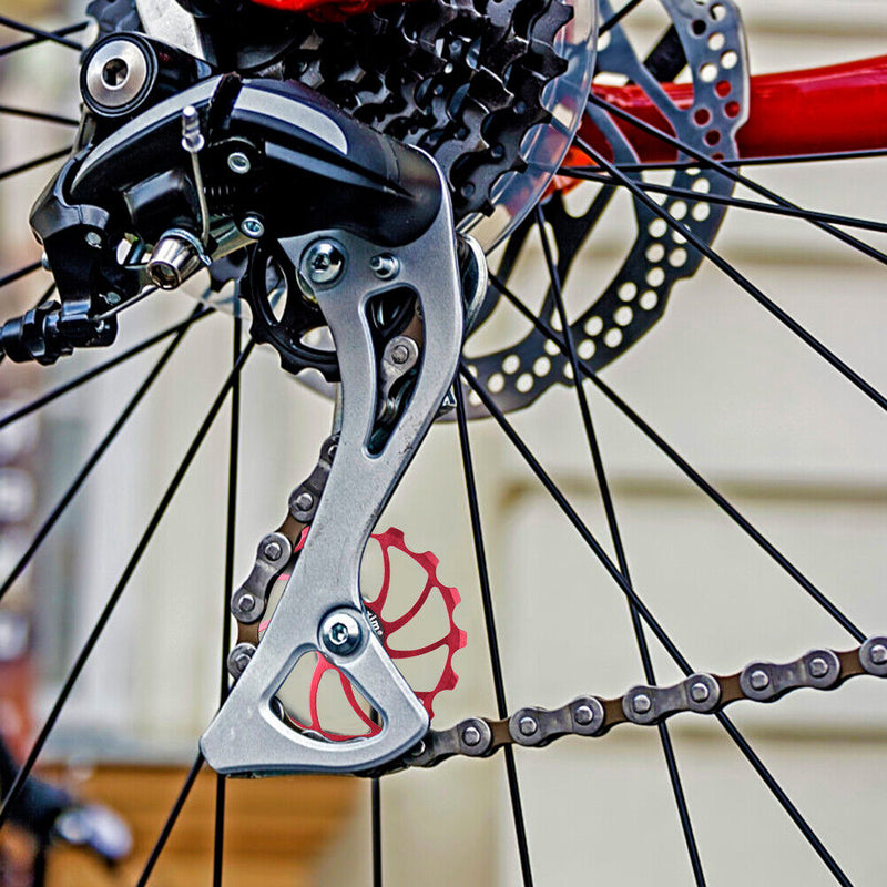 Mi Xim Mountain Bike Rear Derailleur Bearing Pulley Guide Wheel (Red 16T)