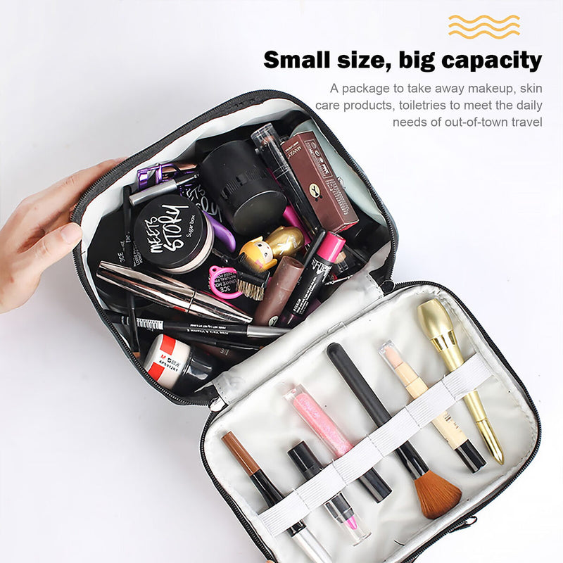 Double Layer Travel Makeup Bag Waterproof Portable Cosmetic Bag Case Organize