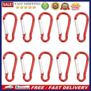10pcs Spring Aluminum Backpack Carabiner Hiking Camping Hang Holder Clip Buck