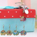 5pcs DIY Elephant Full Drill Special Shaped Diamond Painting Key Chain Keyrings