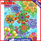 Colorful Flower Oil Paint By Numbers DIY Home Decoration Wall Art Picture Kit
