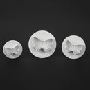 3pcs Butterfly Spring Plastic DIY Fondant Cake Molds Kitchen Baking Mould Newly
