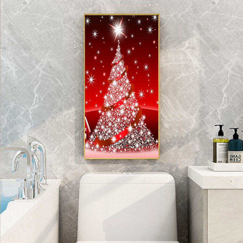 5D Christmas Tree Mosaic Diamond Painting Drawing Full Round Drill DIY Art