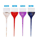 Water Crack Pattern Hair Coloring Brush Hairdressing Dye Brush (White)
