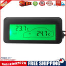 DC12V Digital Car Thermometer Mini LCD Backlight Temperature Meter (Green)
