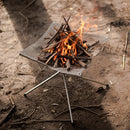 Mountainhiker Camping Folding Fire Rack Stainless Steel Campfire Rack Stove