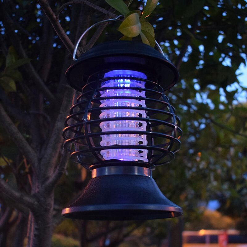 Bug Zapper Solar Powered Portable Outdoor Mosquito Killer Fly Trap Lantern Newly