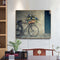 Frameless Oil Paint By Numbers Bicycle DIY Canvas Picture Craft for Home