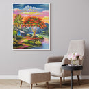 Quirky Treehouse Oil Painting by Number Set, Frameless Drawing Picture, Wall Decor