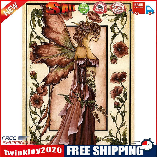 Special Shaped Butterfly Fairy 5D DIY Diamond Painting Part Drill Home Art