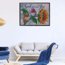 5D Diamond Painting DIY Flower Letters Partial Special Shape Drill (X055) Newly