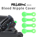 10pcs RISK Bicycle Bleed Nipple Screw Cap Oil Disc Brake Dust Cover (Green)