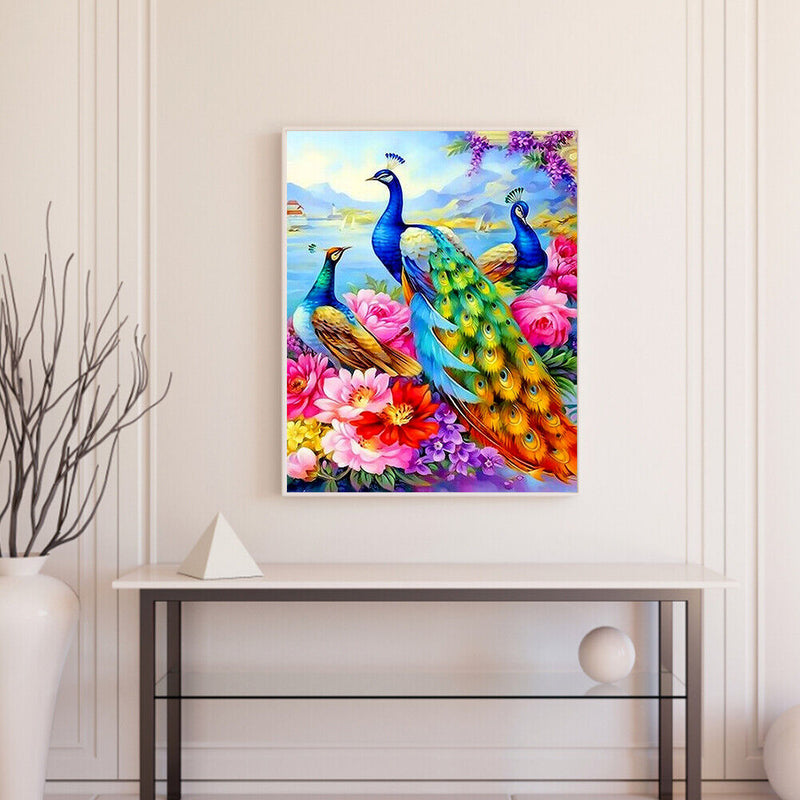 Animal Oil Paint By Numbers Kit DIY Frameless Drawing Picture for Adults Deco