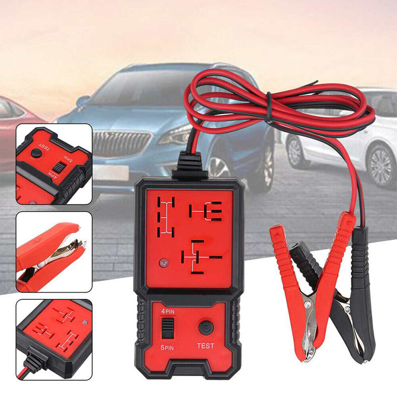 4pin 5pin 12V Cars Battery Checker Automotive Relay Tester Diagnostic Tools