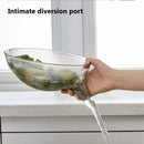 Multifunctional Fruit Vegetable Colander Sink Strainer Drain Basket (Grey) Newly