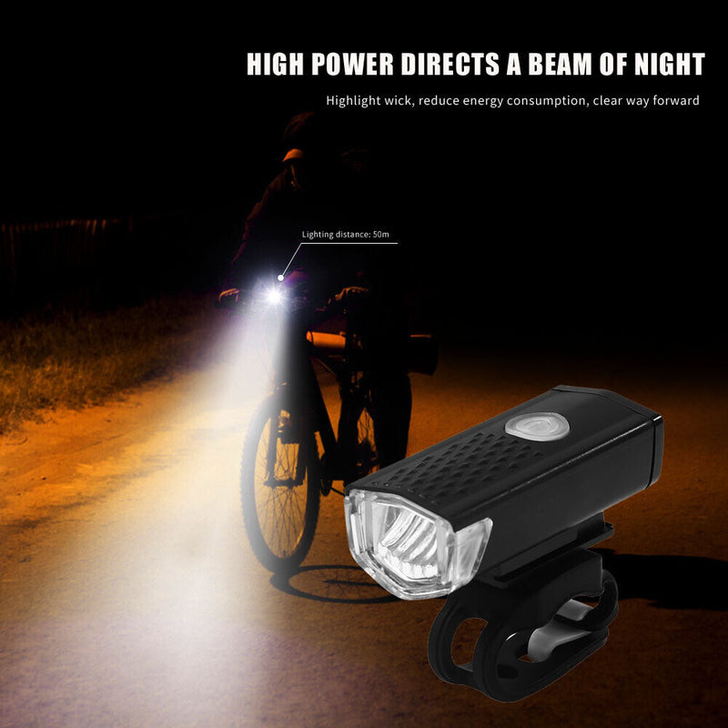 Waterproof Bike Front Rear Lamp Night Driving Safety Warning Bike Too