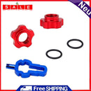 VXM 2pcs/Set MTB Bike Schrader Presta Valve Wheel Converter Nut Rim (Red)