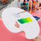 Plastic Clear Oval Painting Palette Drawing Watercolor Mixing Board Pallet