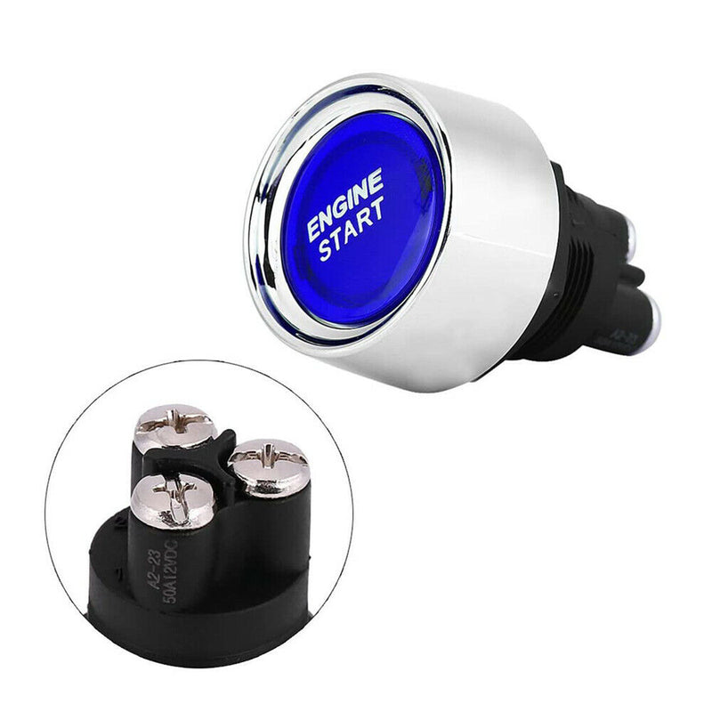 12V/24V 50A Car Engine Start Push Button Keyless Start Button Ignition Starter