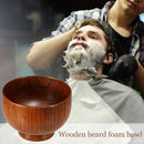 Wooden Beard Foam Bowl Corrosion Resistant Rich Soap Bowl for Men Shaving Newly