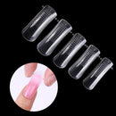 Broadroot 20/100pcs Plastic Gel False Nailtips Clear Cover Acry