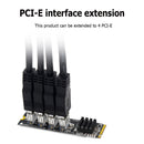 M.2 M KEY PCI-E Riser Card 4-port PCI-E X1 Adapter Module Expansion Board