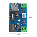 everpert 7-15V 9V 12V to 5V 2A L7805 Buck Converter Power Supply Module, mi