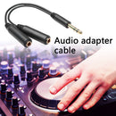 6.35mm Male to 2 6.35mm Female Cable Adapter 1/4Y Splitter Stereo Audio Cord