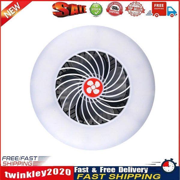 2 in 1 LED Tent Fan Rechargeable Lamp USB Charging Fan Light Without Stand Newly