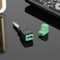 6.35mm Mono TS Male to AV Screw Video Balun Terminal Adapter Converter Plug