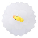 Silicone Cup Cover Dustproof Reusable Heat-resist Transparent Lids (Duck)