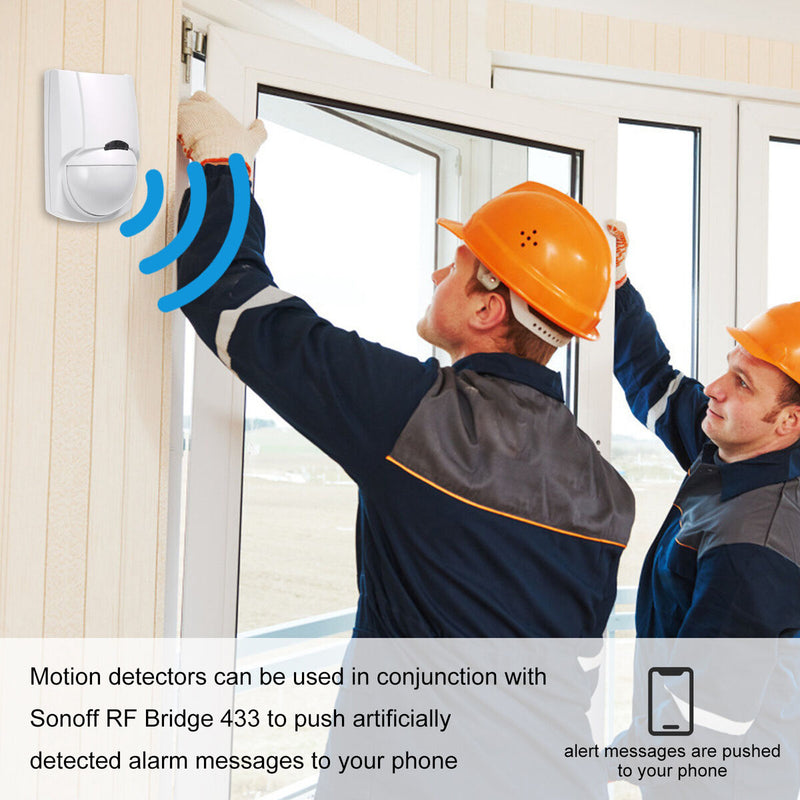 Motion Sensor Alarm, Wireless PIR Human Body Infrared Motion Sensor Detecto