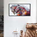 Galloping Horse Oil Paint By Numbers Kits Canvas DIY Hand Painted Wall Picture