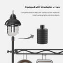 Desktop Shelf Lamp Pole - DIY Folding Storage Hanger Shelf with Light Stand