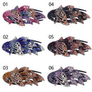 Hair Dovetail Clips Rhinestone Hairpin Flower Hair Clip Duckbill Hair Claws