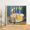Oil Paint by Numbers Cake Canvas Artwork Living Room Picture Art Decoration Kit