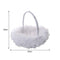 Flower Girl Baskets The Fabric Lace Decoration Cute Flower Handle Basket Q9J4