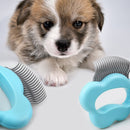 Pet Massage Brush Shell Shaped Handle Pet Grooming Tool for Cats (Blue)