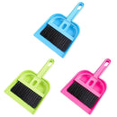 10pcs Mini Desktop Plastic Sweep Cleaning Brush Small Broom Dustpan(Green)