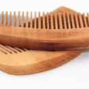 Tool Anti-Static Mustaches Brush Beard Hair Comb Fine Coarse Teeth Peach Wood