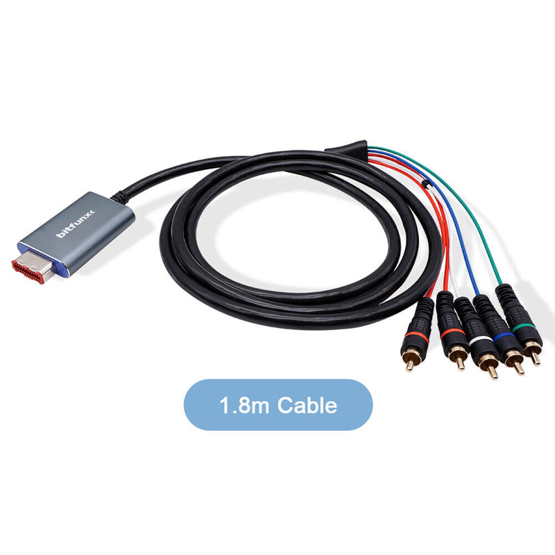 1.8m HD Component Video 5RCA YPbPr Cable for Nintendo GameCube NGC Digital