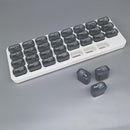 31 Grids Pill Box Transparent Monthly Tablet Holder Medicine Dispenser Storage