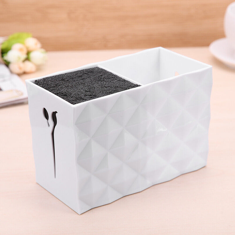 Hairdressing Scissors Stand Storage Box Salon Hair Clips Comb Clamps Organizer