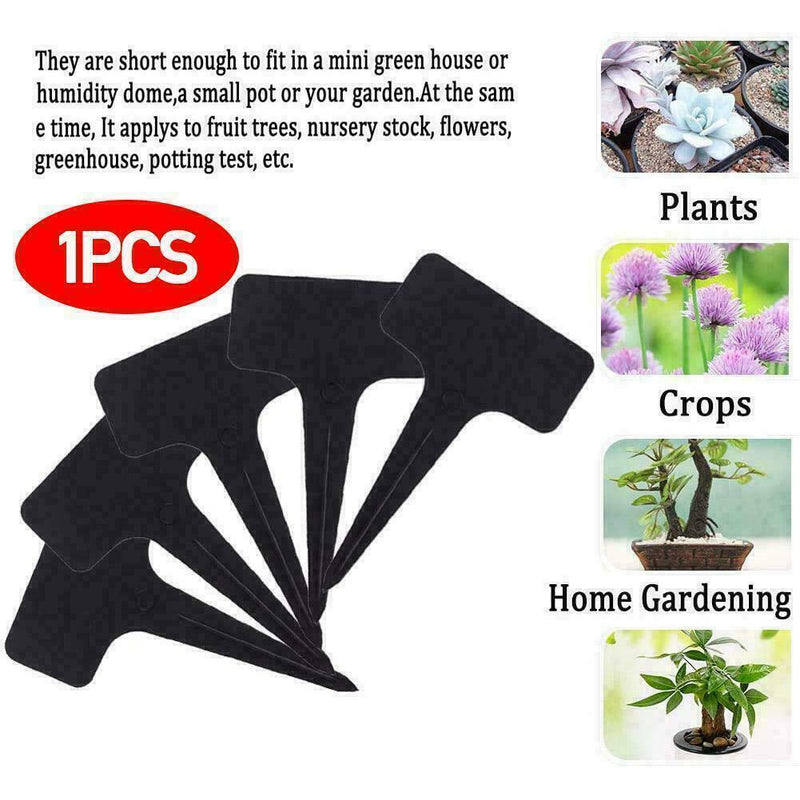 1 Pcs Plant Labels Thicken Black Garden stakes Markers Tags Nursery L7U0