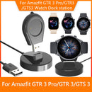 Chargers for Amazfit GTR 3 Pro/GTR 3/GTS 3 Smart Watch Charging Dock Cradle Set