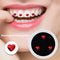 #A 3pcs Teeth Diamond Dental Rhinestones Dental Rhinestones Crystal Teeth Whit