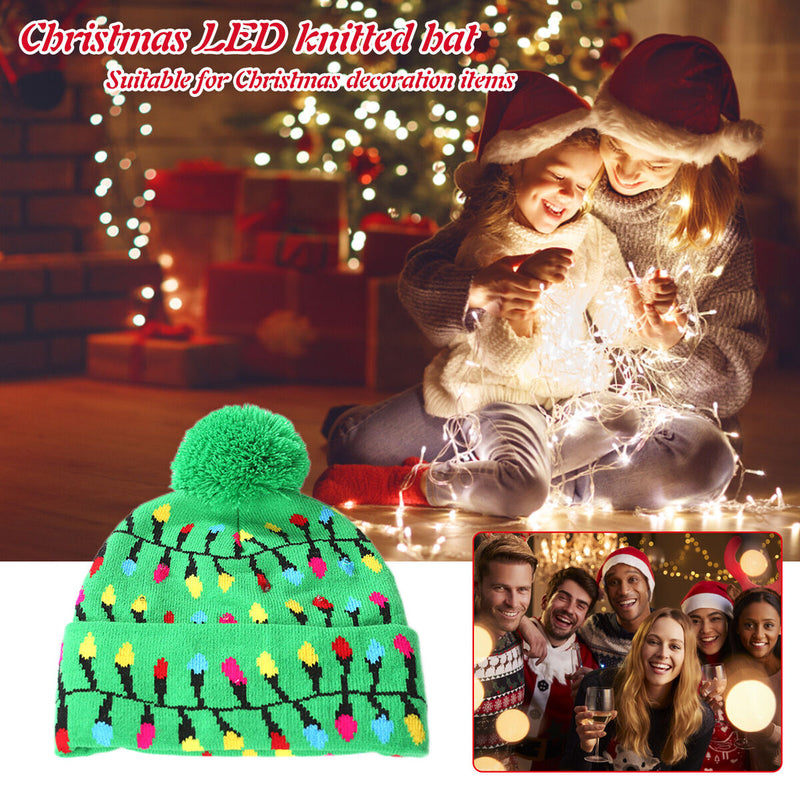 #A Knitted Christmas Hat Exquisite Merry Christmas Hat Beanie Festive Gift for K